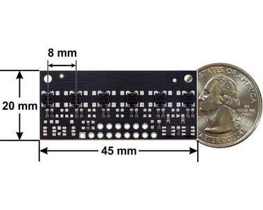 QTR-MD-06A 6 Kanal Analog Kizilötesi Sensör Modülü - 8mm